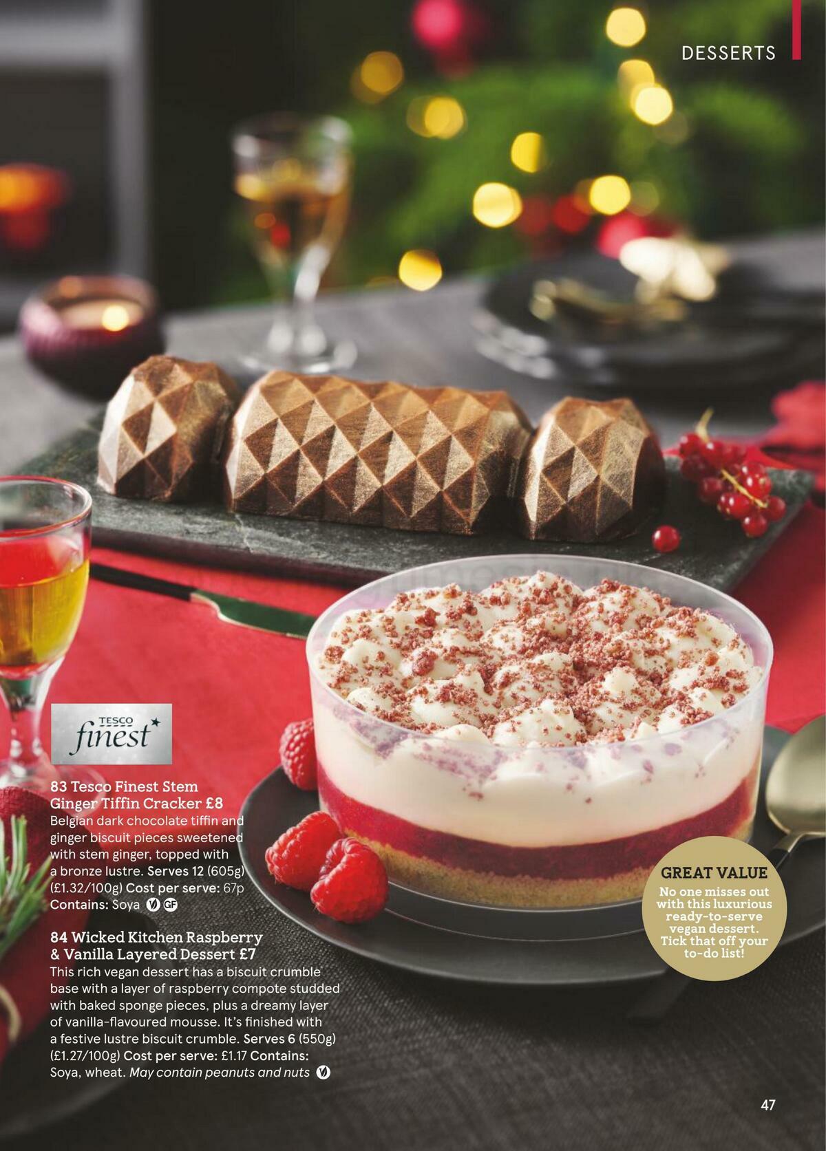 TESCO Festive Food To Order Offers from 18 November