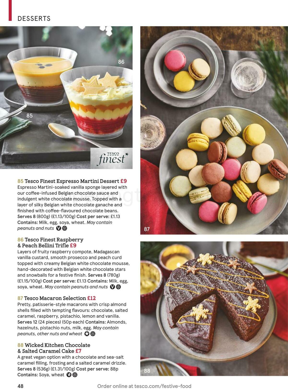 TESCO Festive Food To Order Offers from 18 November