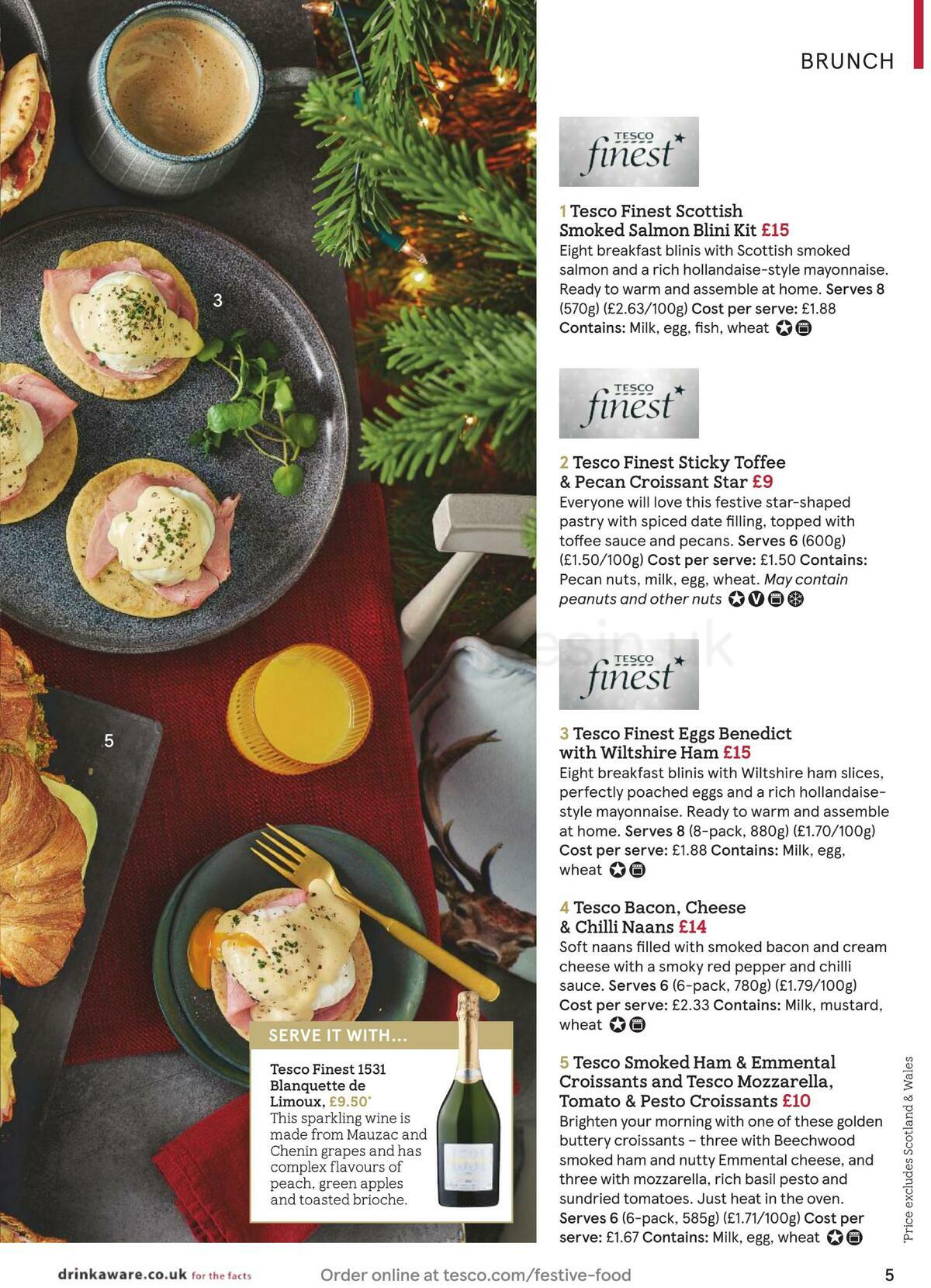 TESCO Festive Food To Order Offers from 18 November