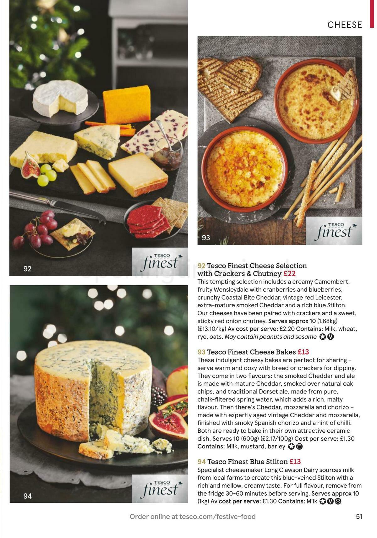 TESCO Festive Food To Order Offers from 18 November