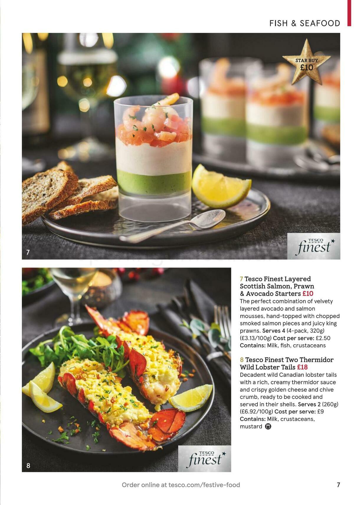 TESCO Festive Food To Order Offers from 18 November