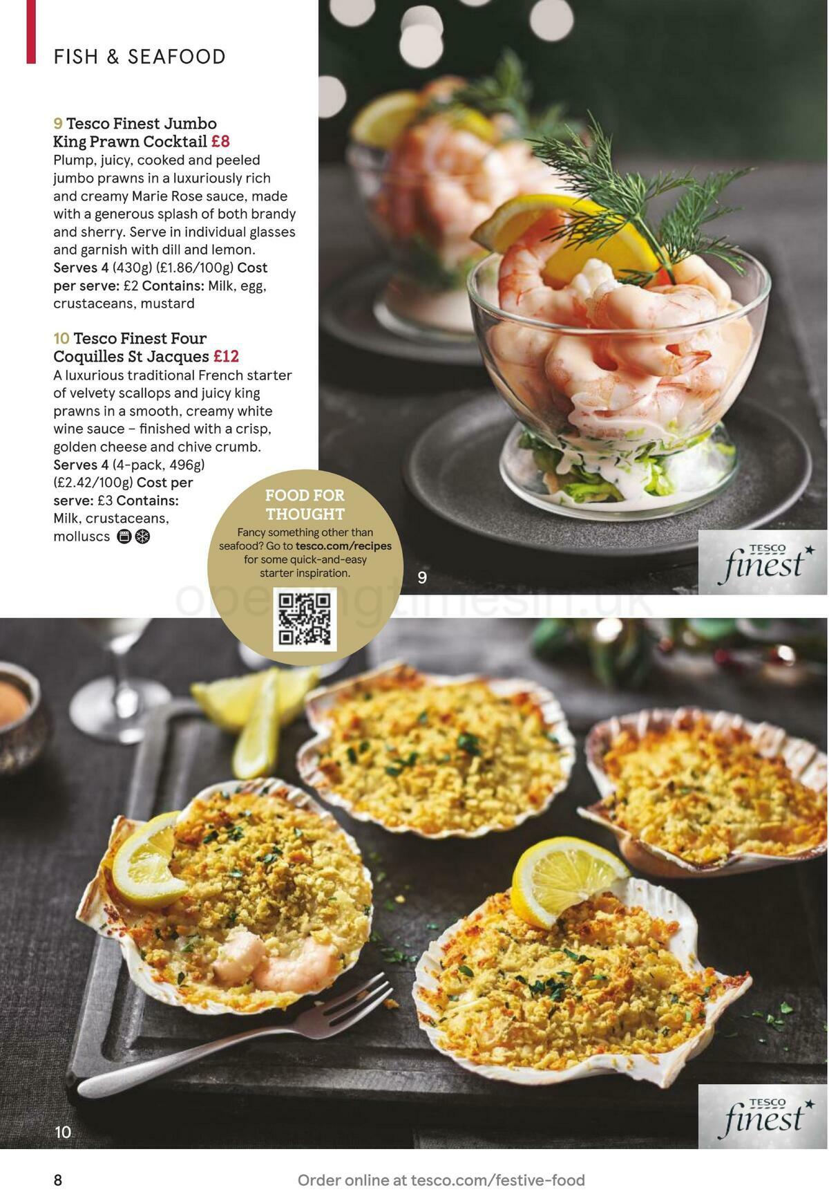 TESCO Festive Food To Order Offers from 18 November