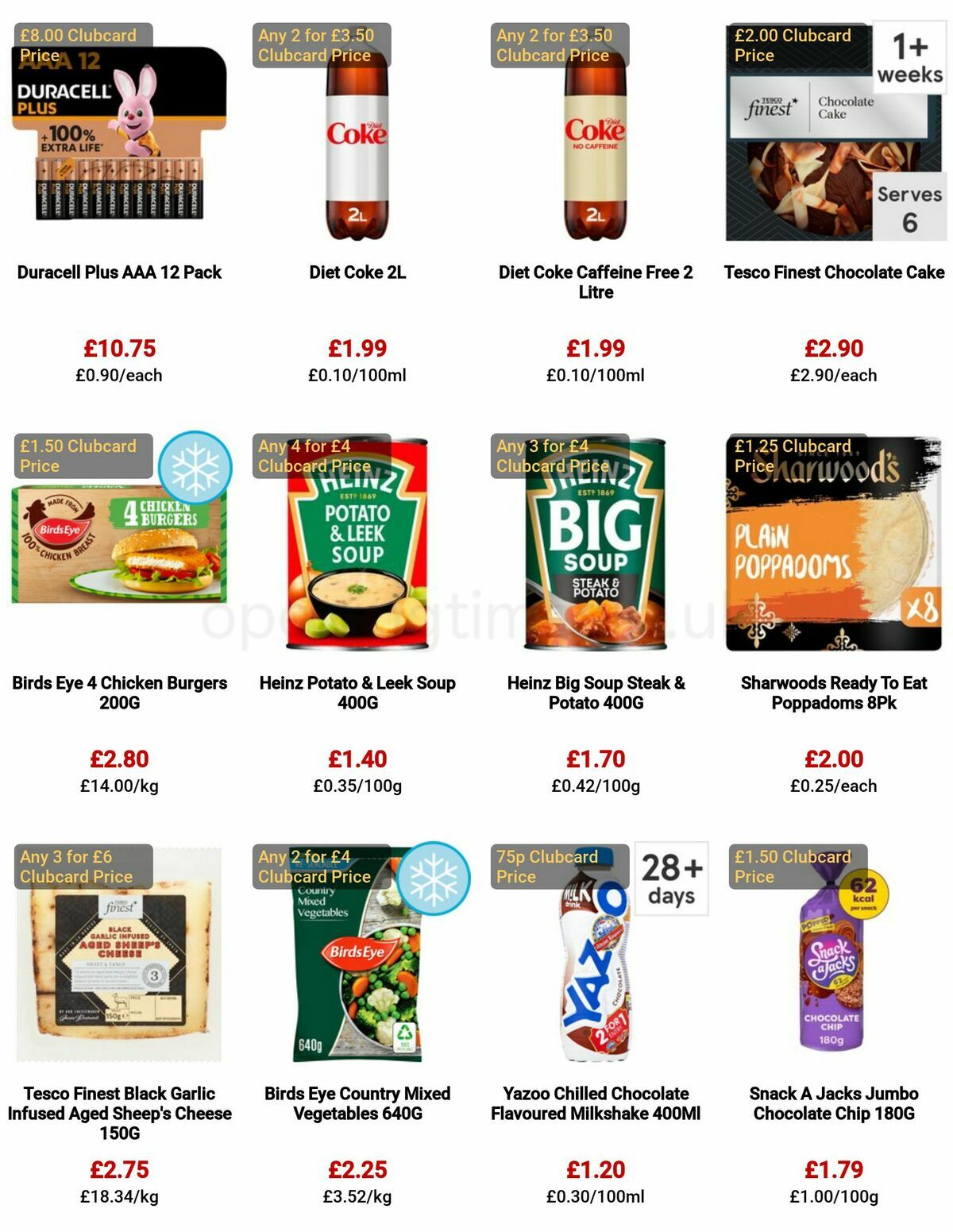 TESCO Offers from 29 December