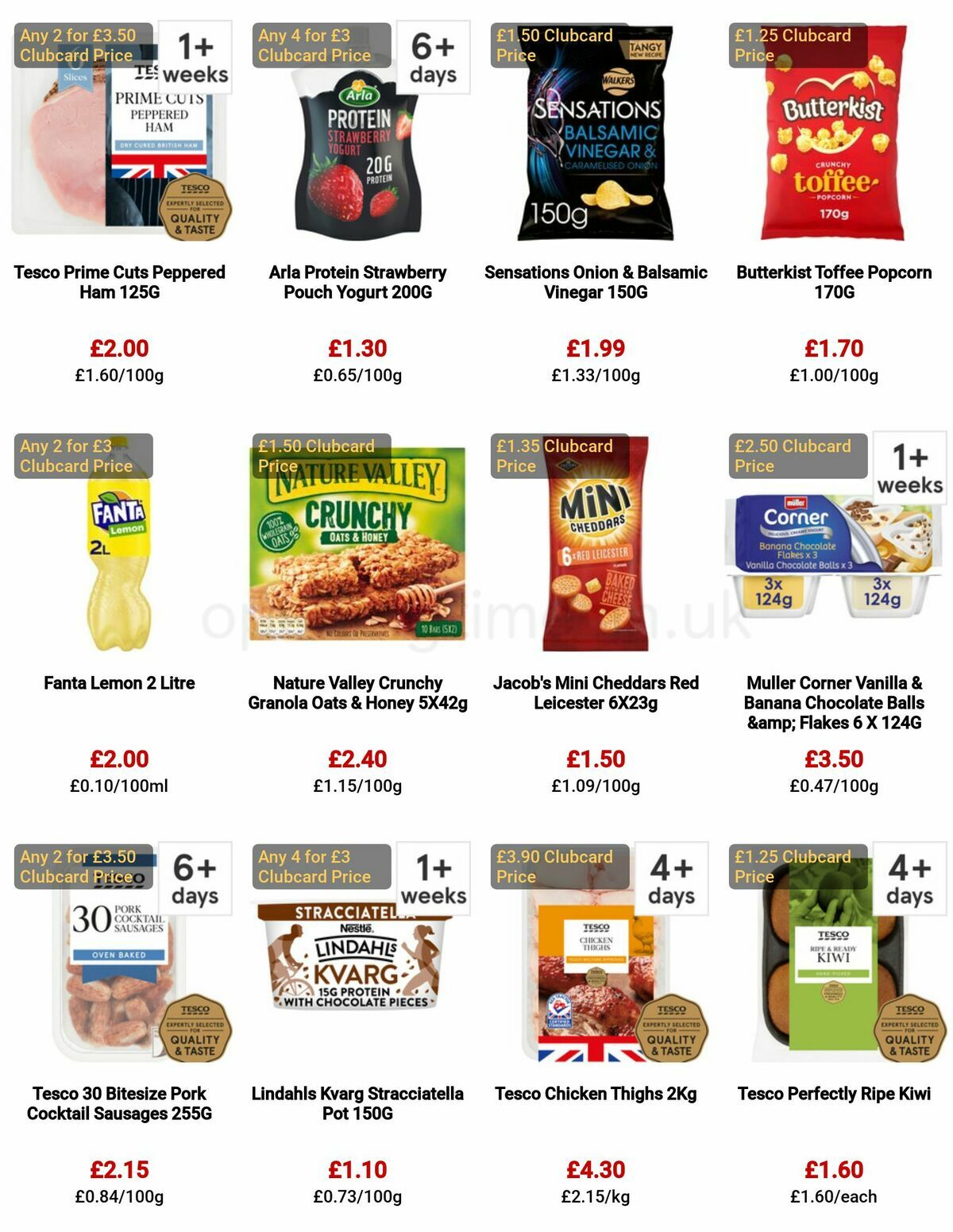TESCO Offers from 29 December