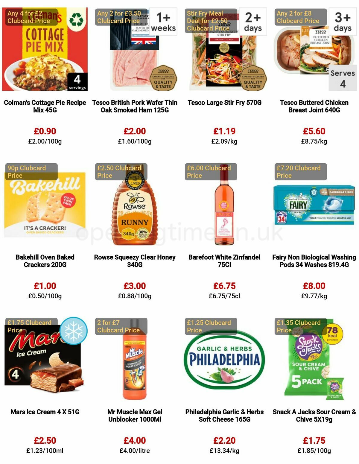 TESCO Offers from 29 December