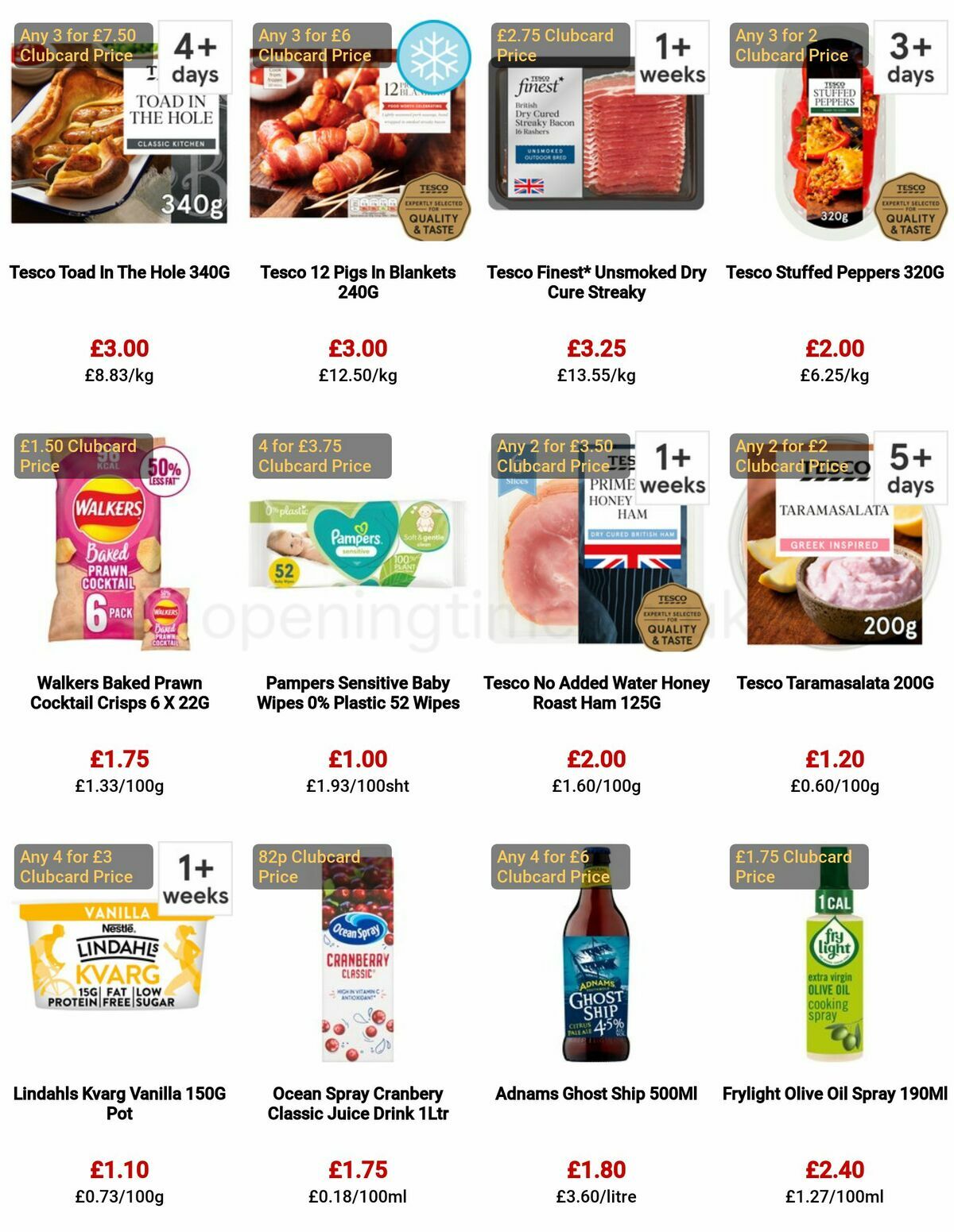 TESCO Offers from 29 December