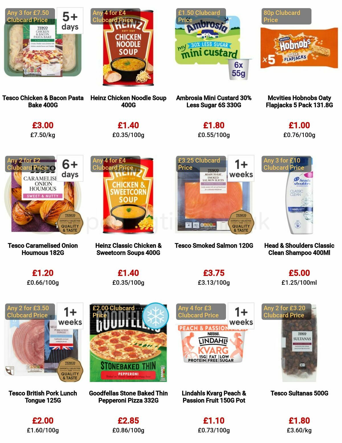 TESCO Offers from 29 December