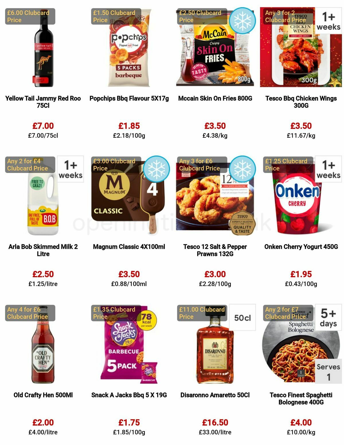 TESCO Offers from 29 December