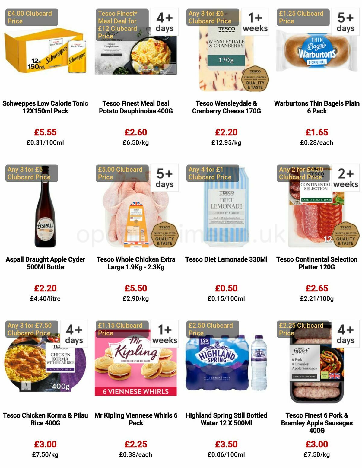 TESCO Offers from 29 December