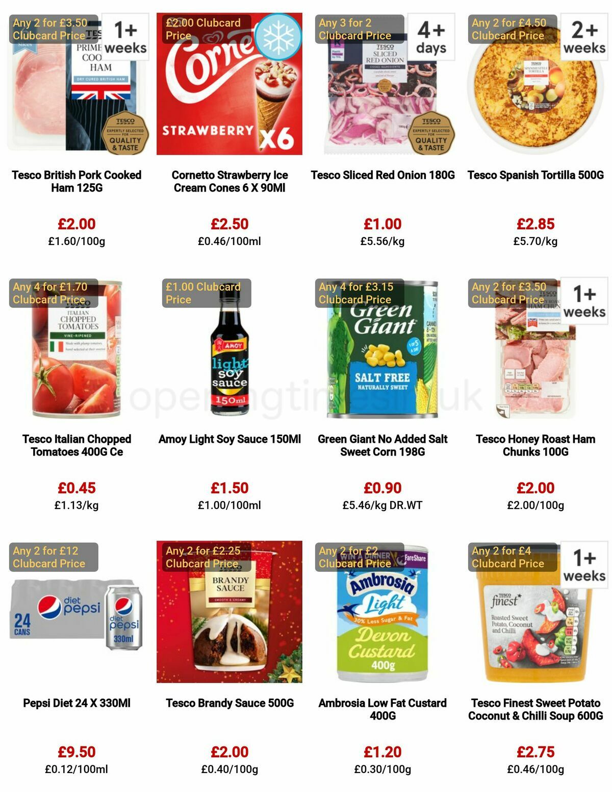 TESCO Offers from 29 December