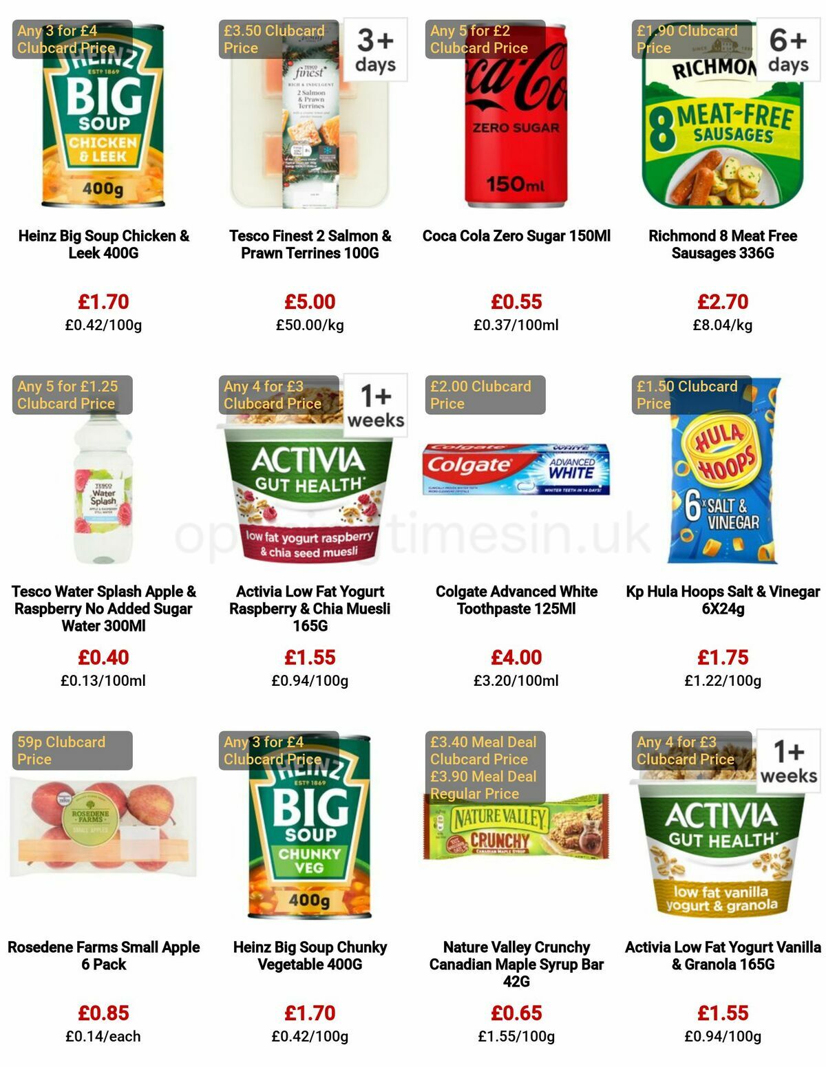 TESCO Offers from 29 December