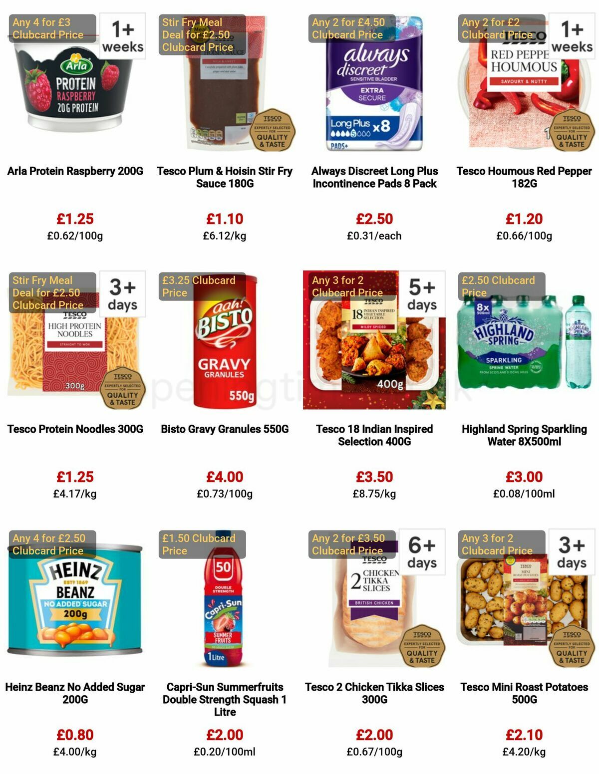 TESCO Offers from 29 December