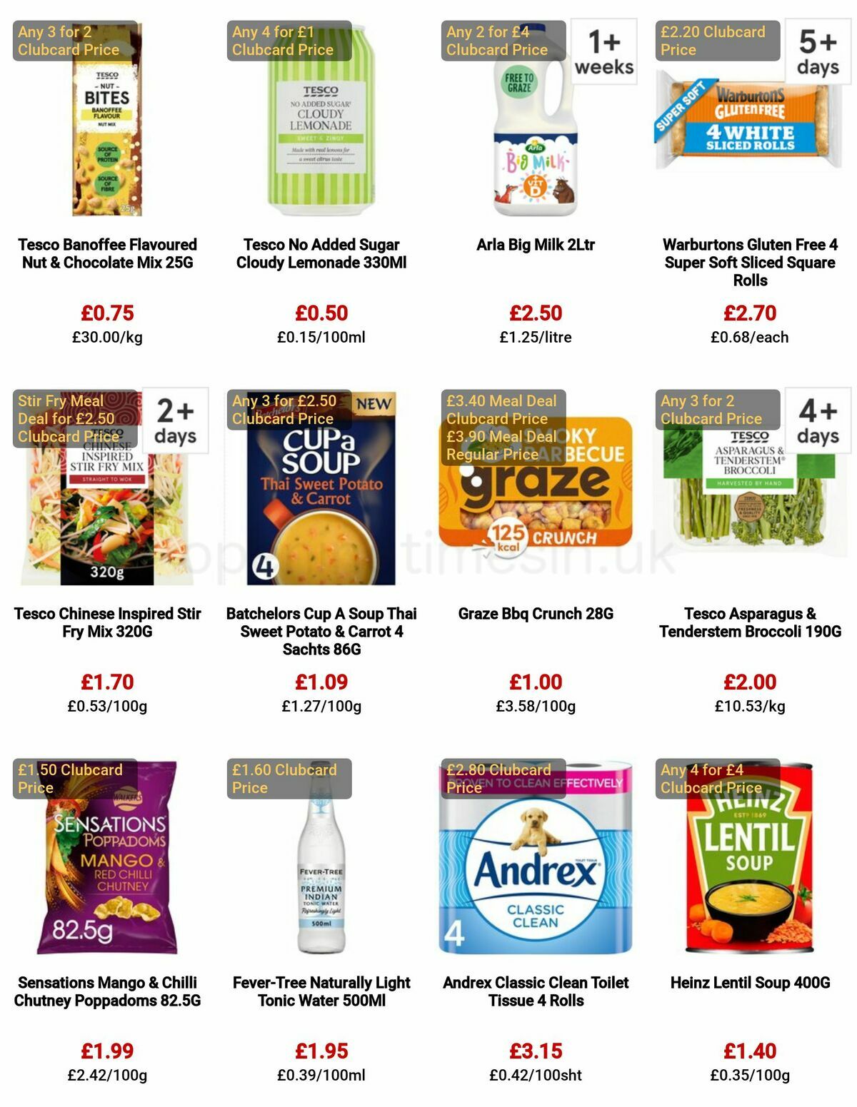 TESCO Offers from 29 December