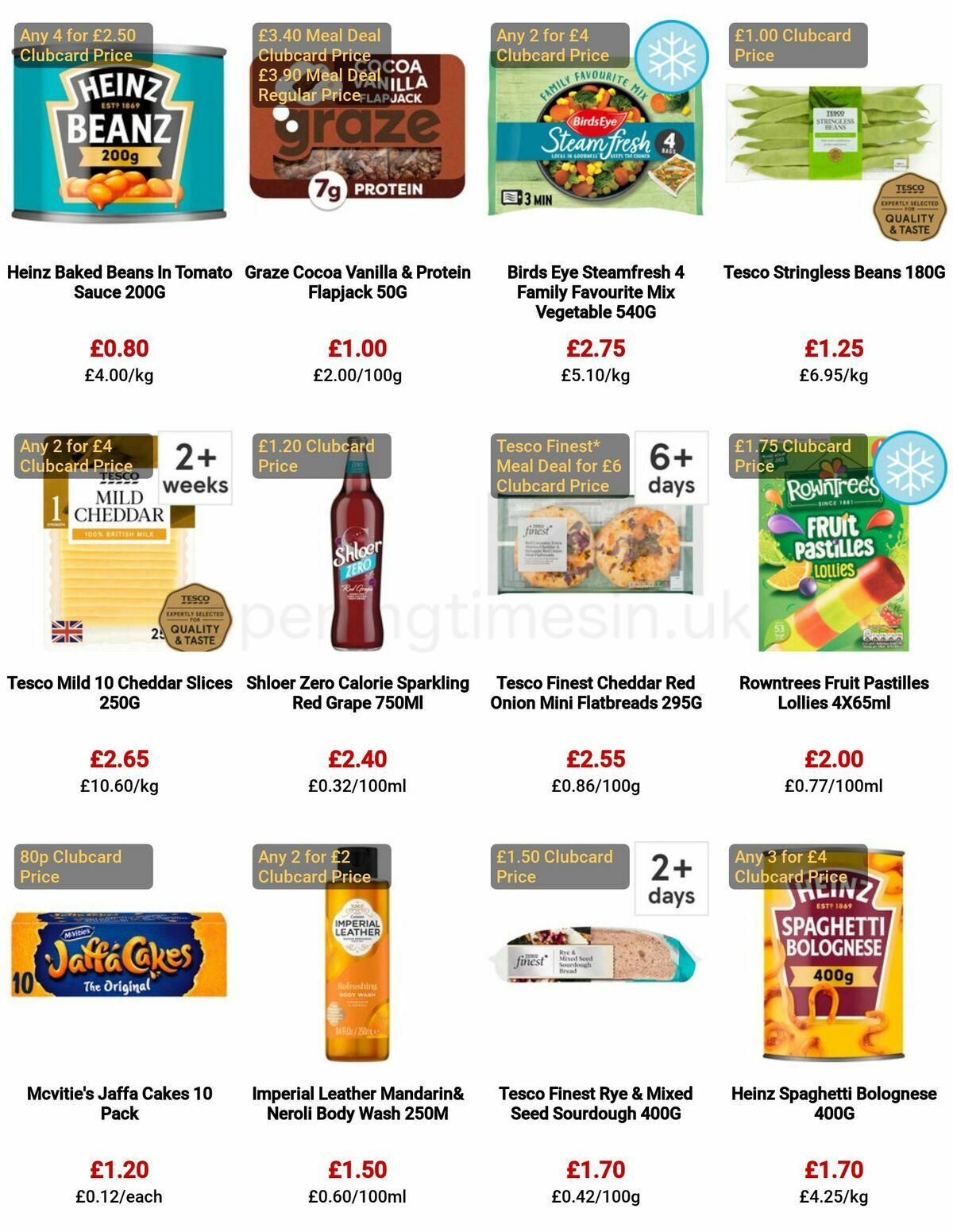 TESCO Offers from 29 December