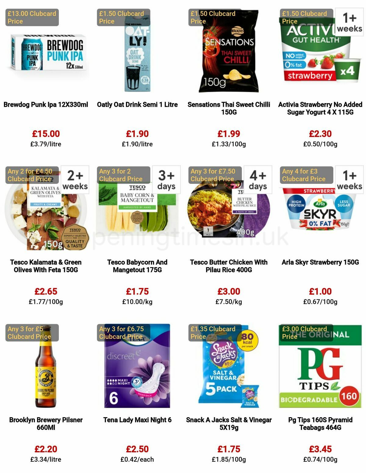 TESCO Offers from 29 December