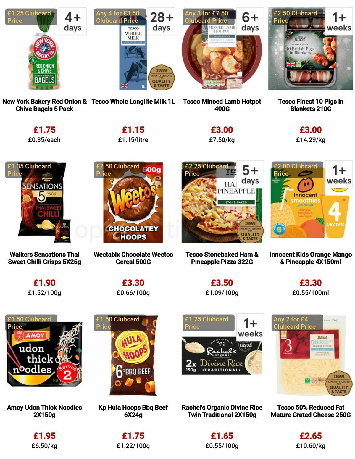 TESCO Offers from 29 December