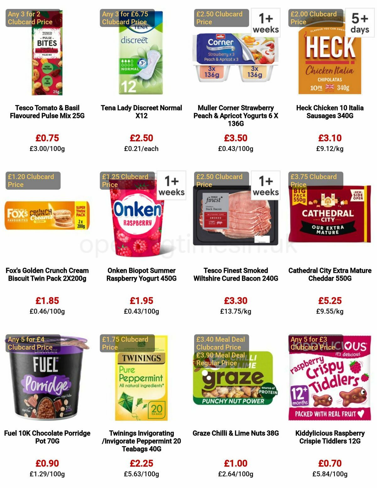 TESCO Offers from 29 December