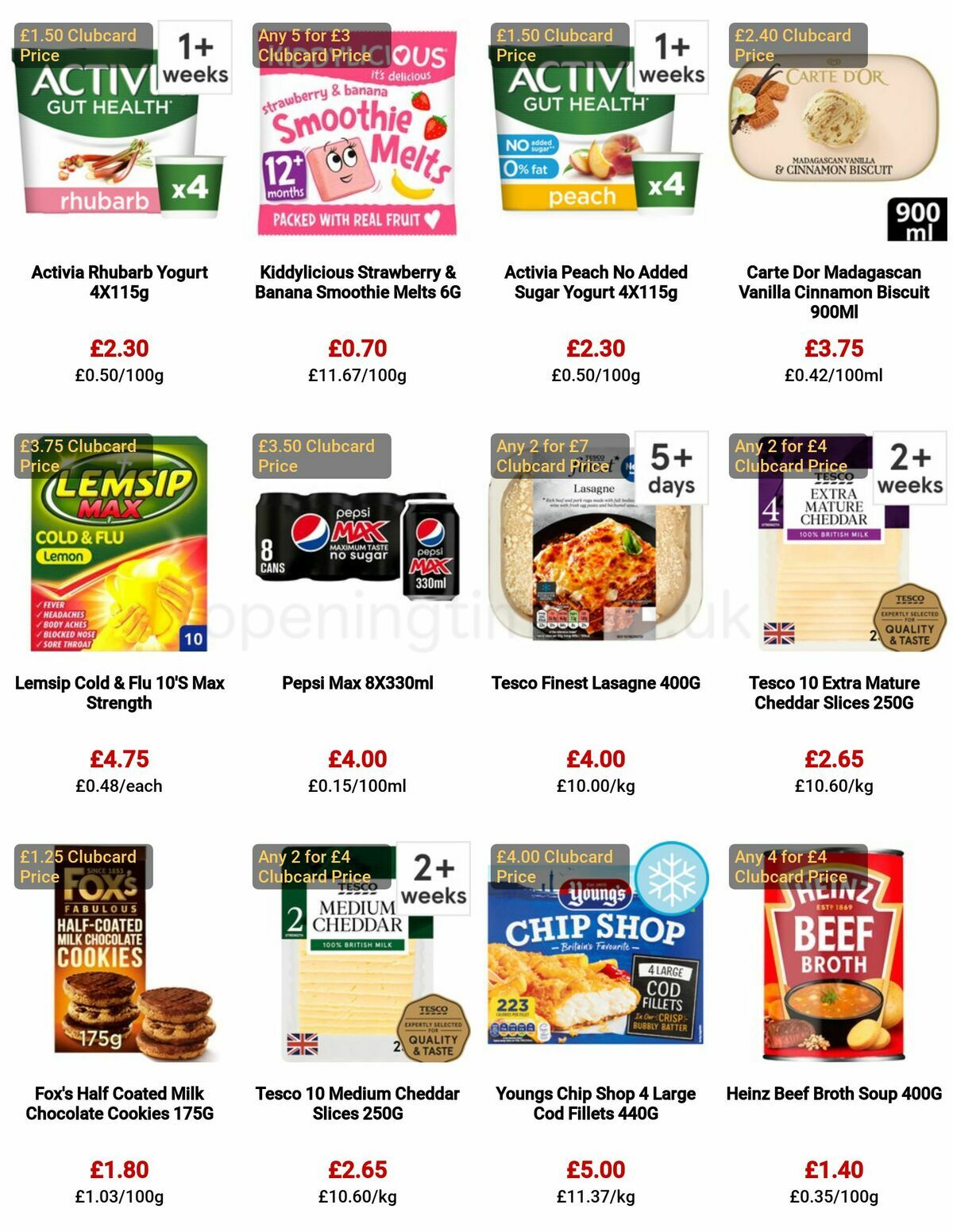 TESCO Offers from 29 December