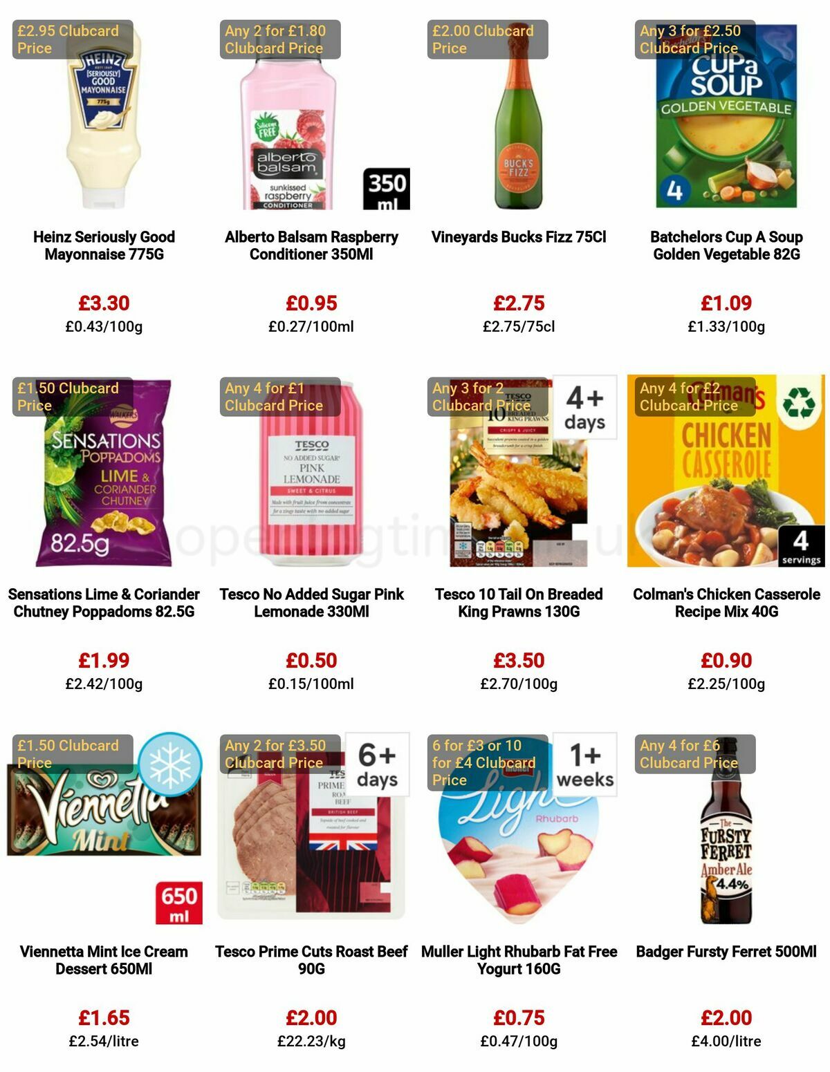 TESCO Offers from 29 December