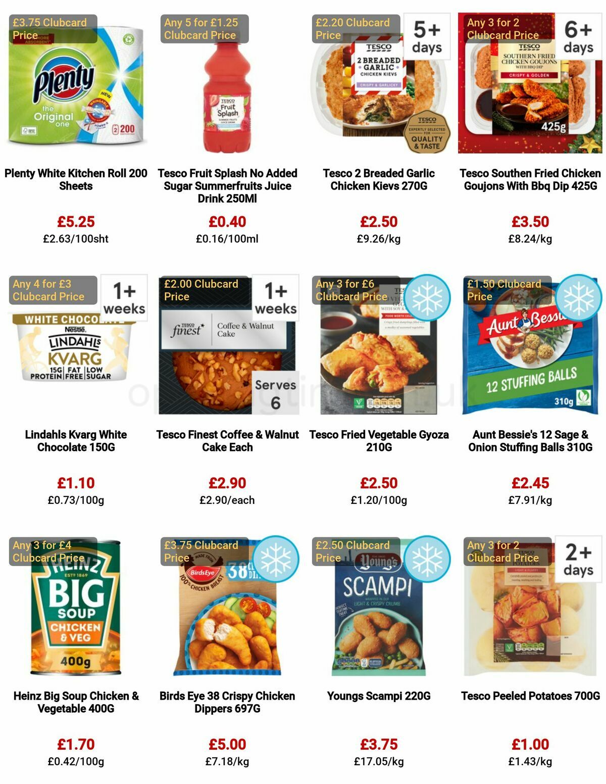 TESCO Offers from 29 December