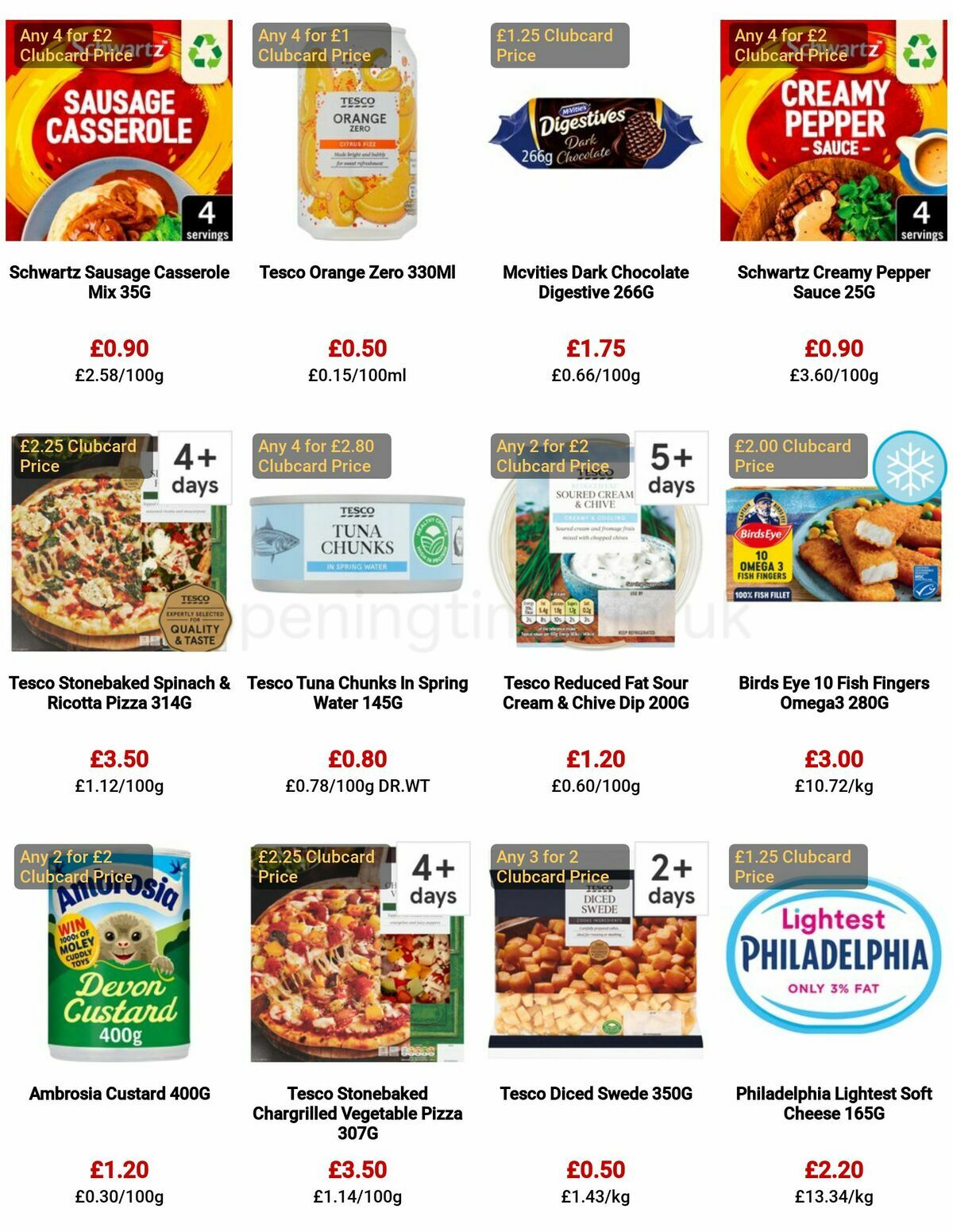 TESCO Offers from 29 December