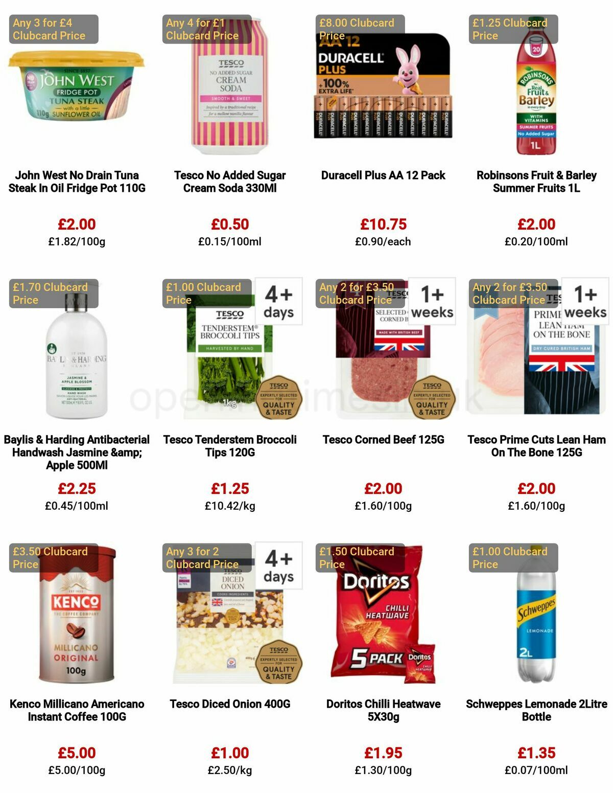 TESCO Offers from 29 December