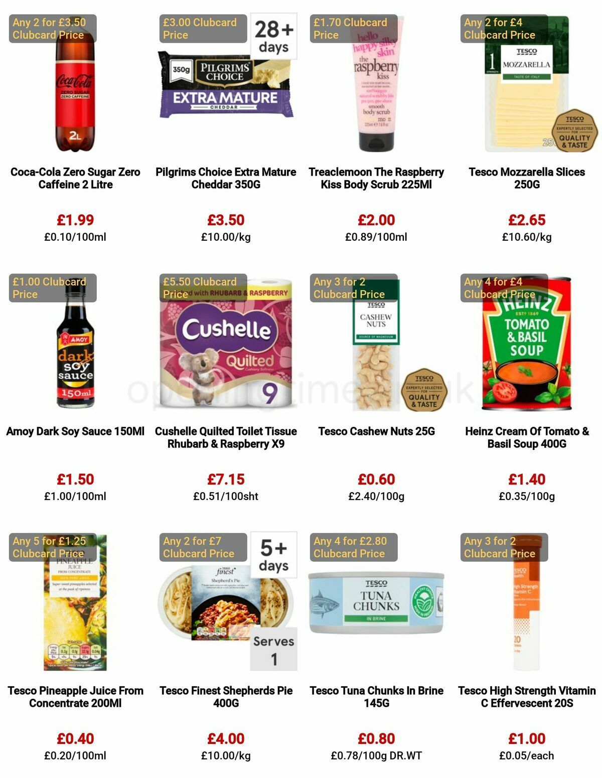 TESCO Offers from 29 December