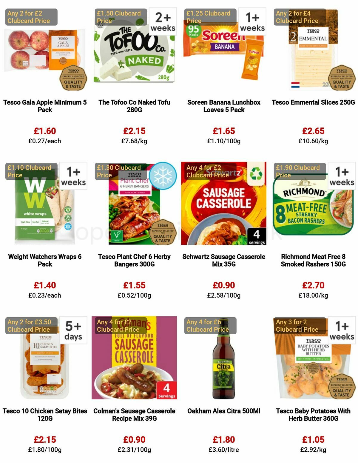TESCO Offers from 5 January