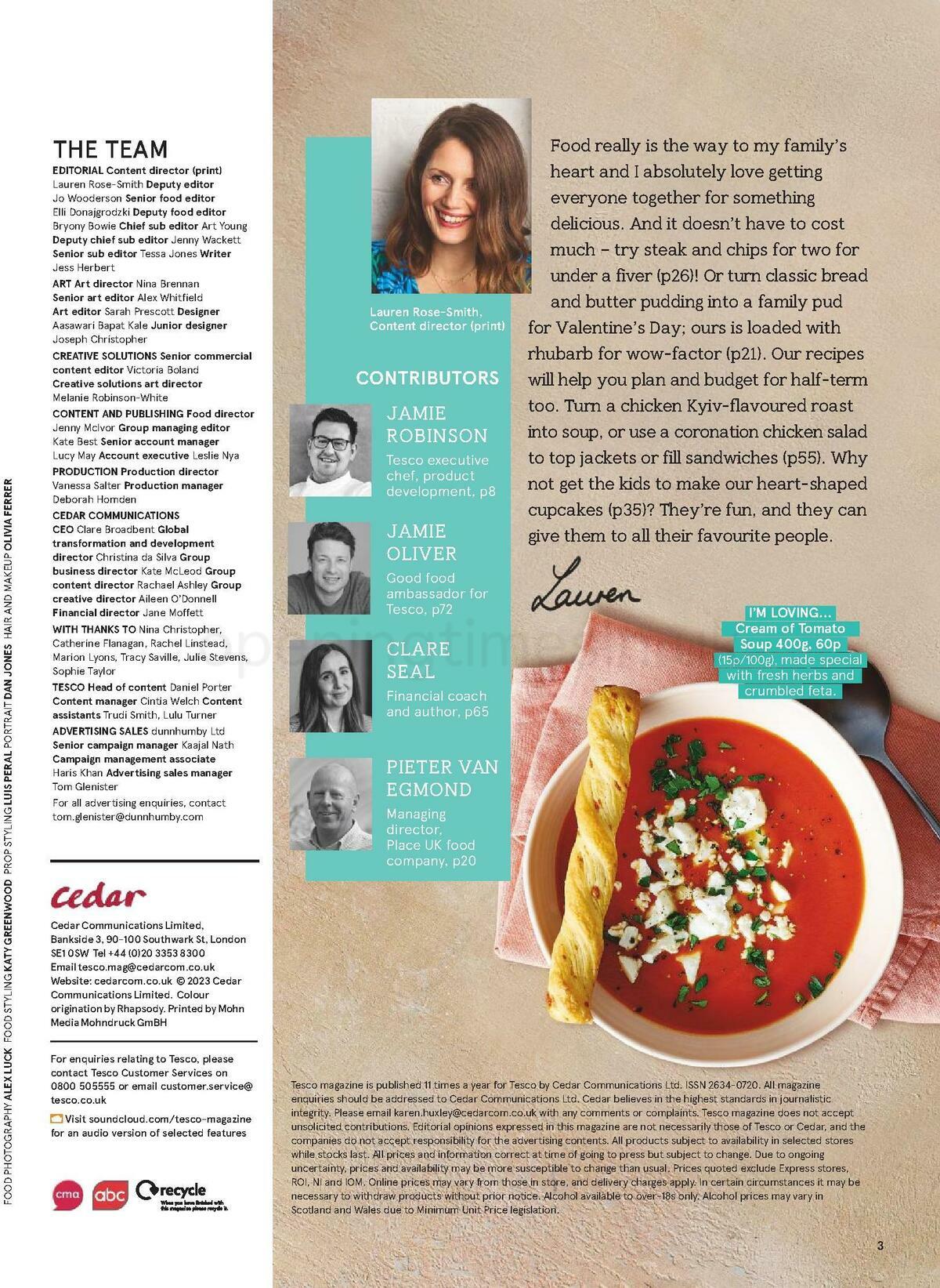 TESCO Magazine February Offers from 1 February