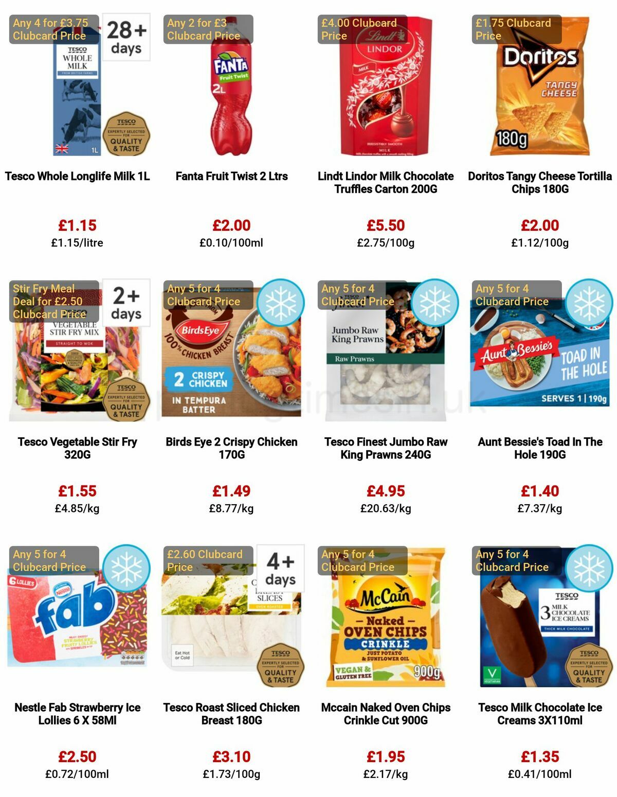 TESCO Offers from 26 January