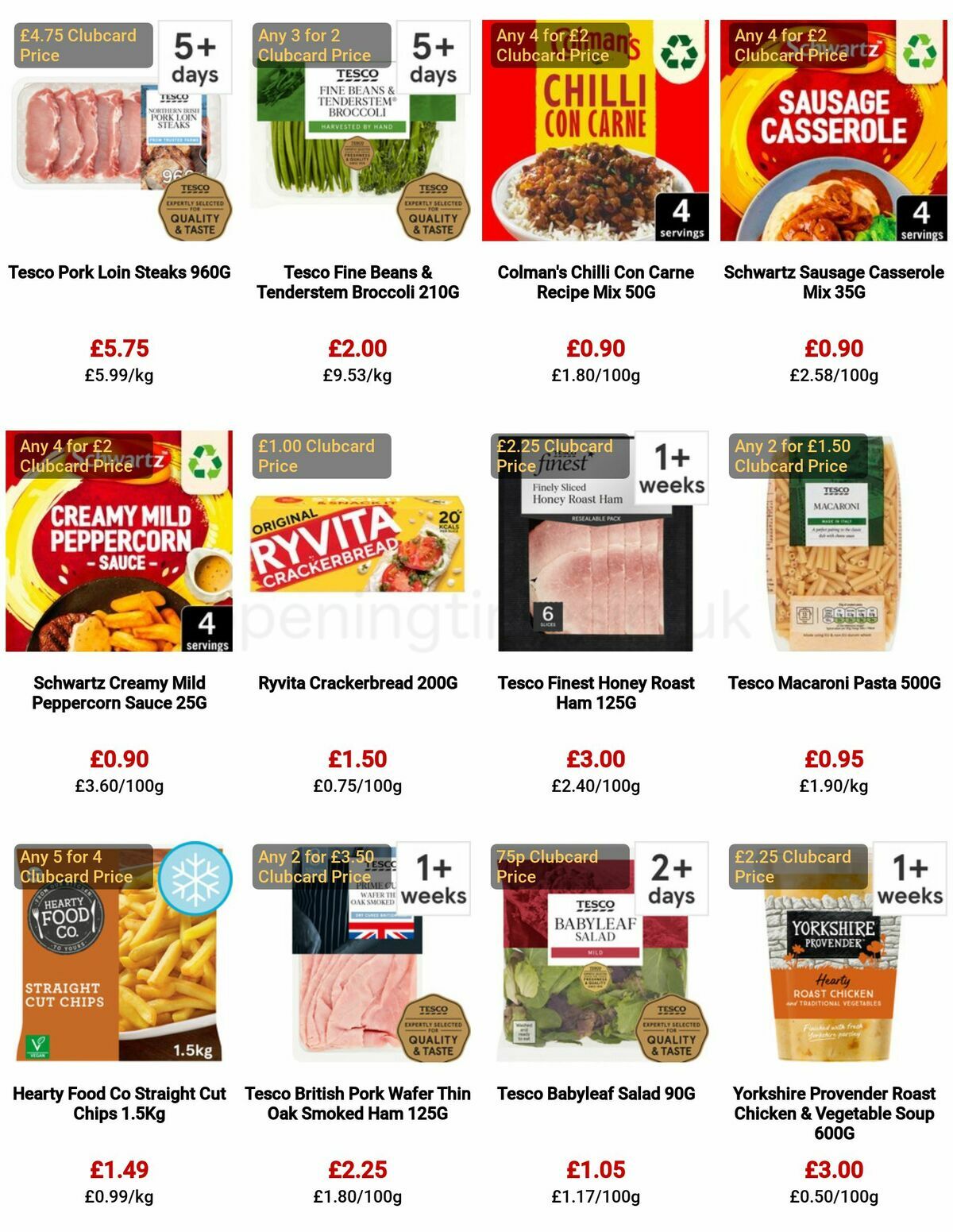 TESCO Offers from 26 January