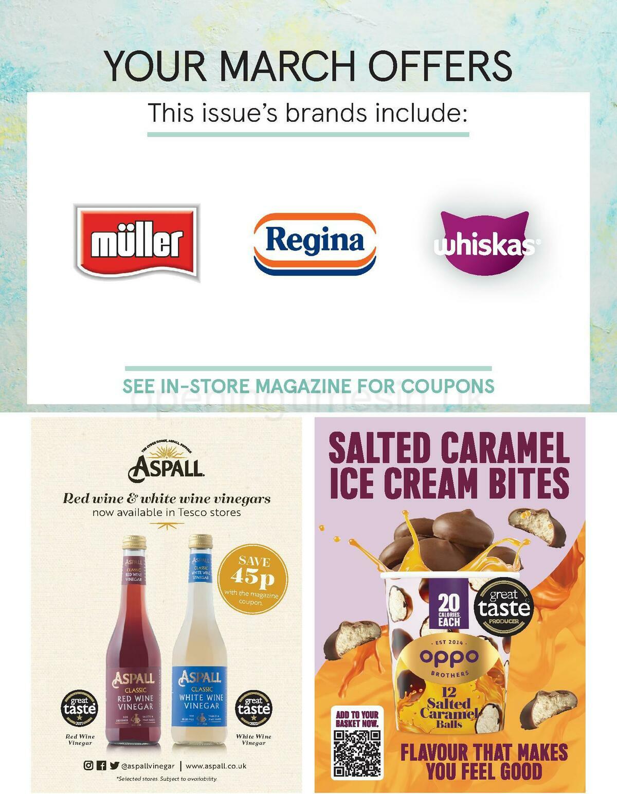 TESCO Magazine March Offers from 1 March
