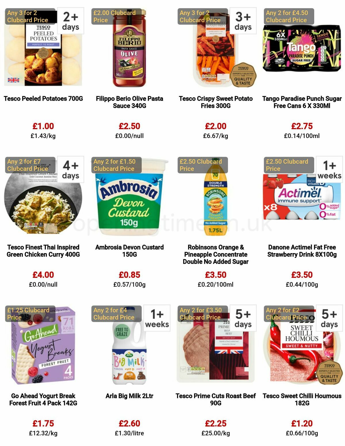 TESCO Offers from 22 March