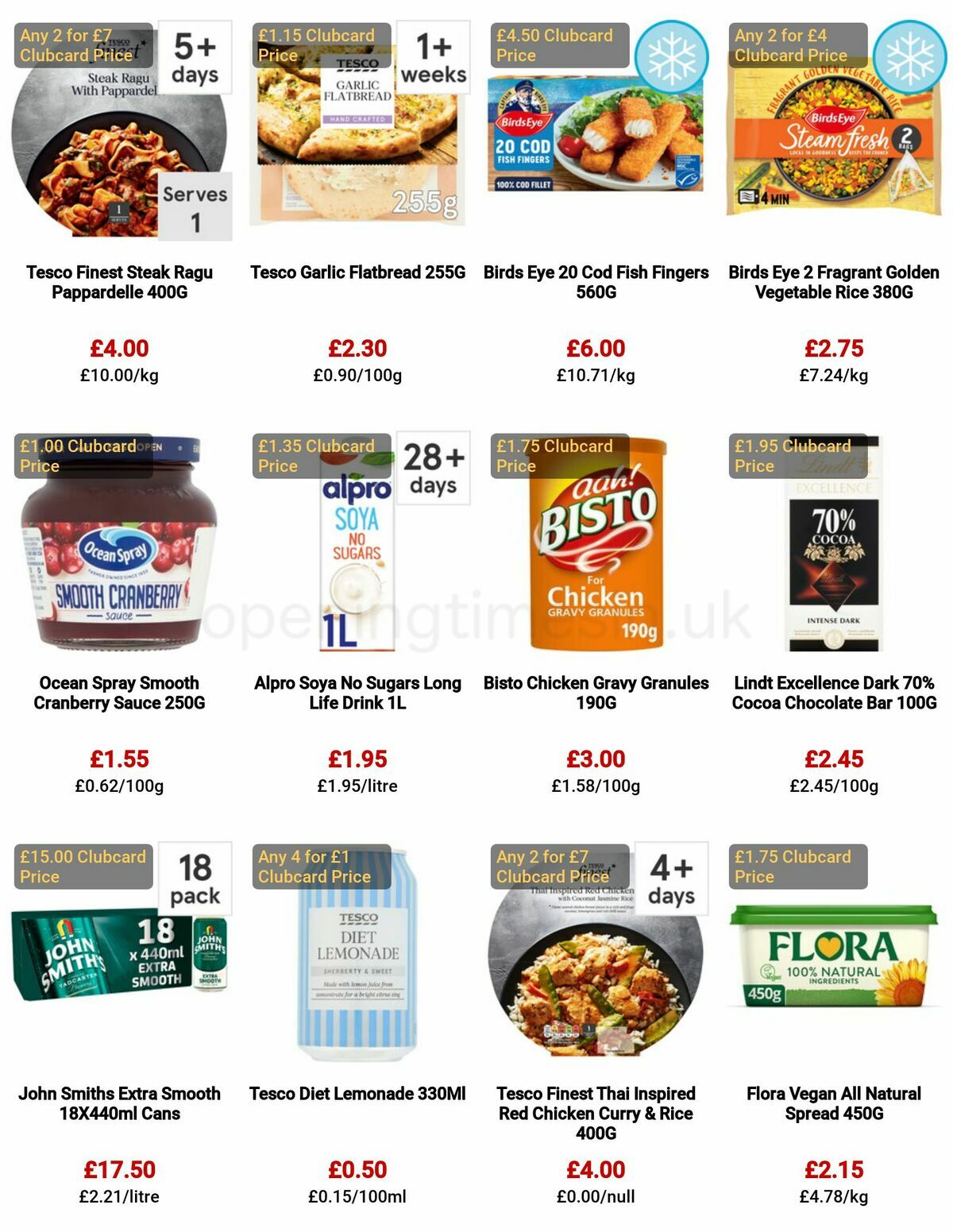 TESCO Offers from 22 March