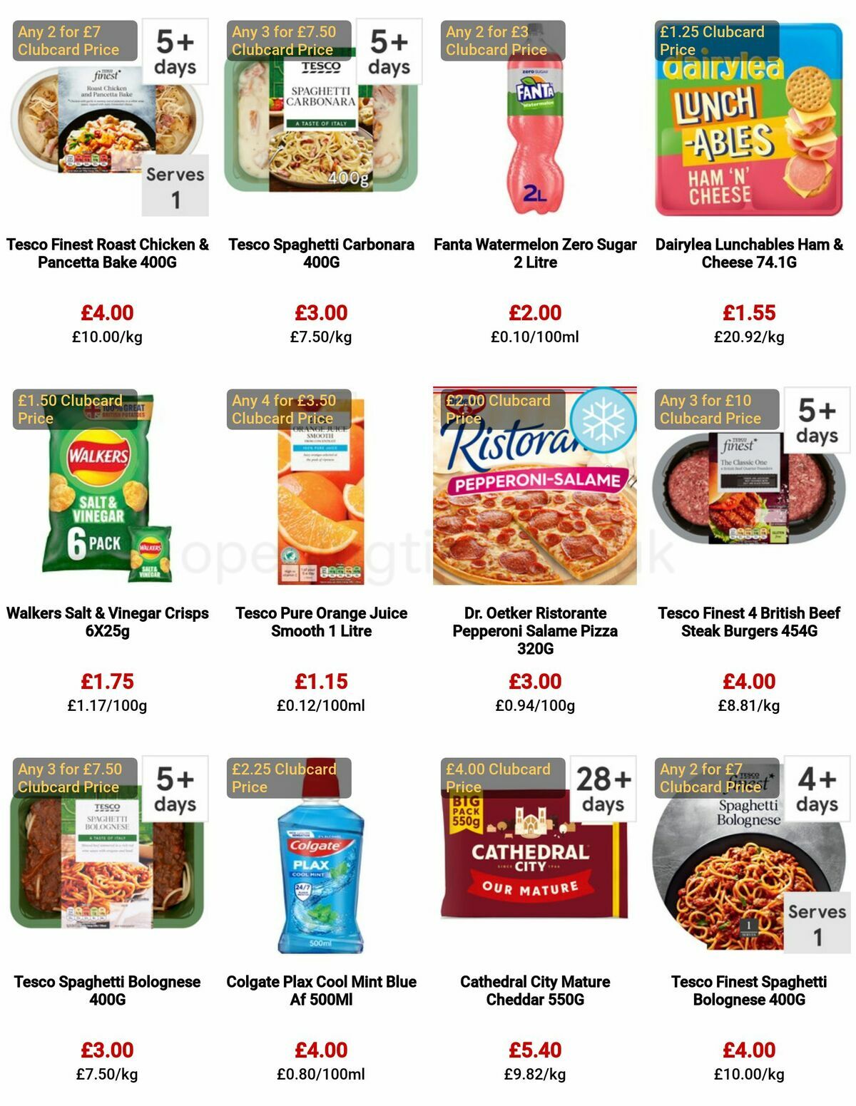 TESCO Offers from 22 March