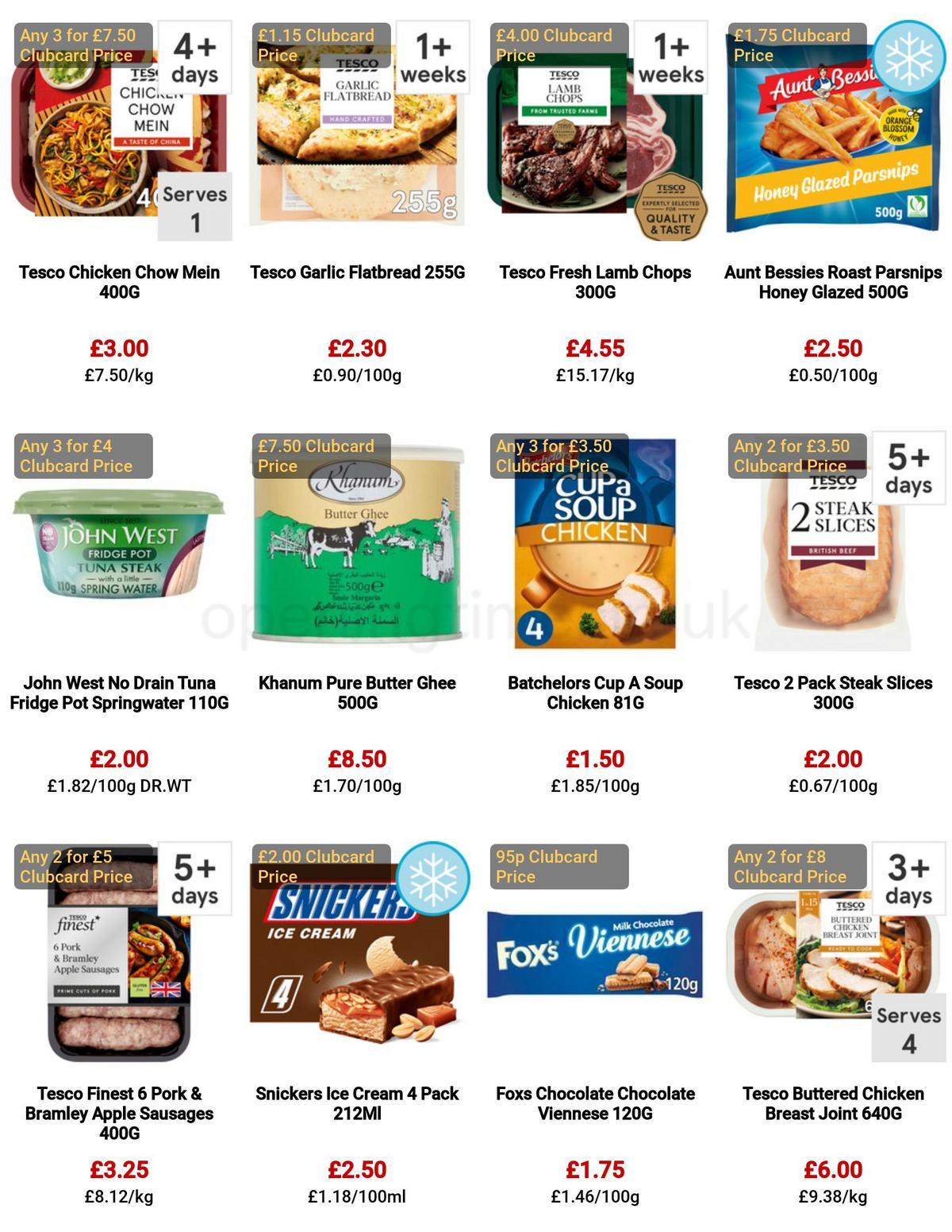 TESCO Offers from 30 March