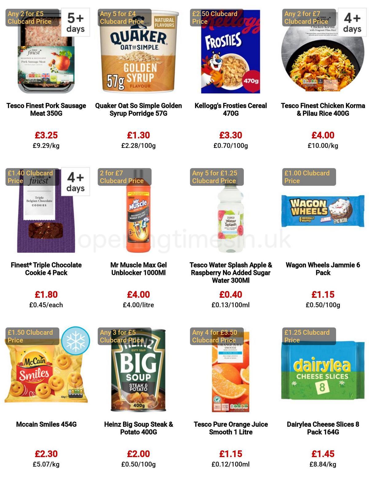 TESCO Offers from 30 March