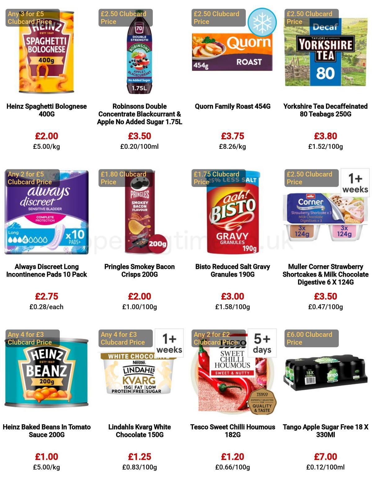 TESCO Offers from 30 March