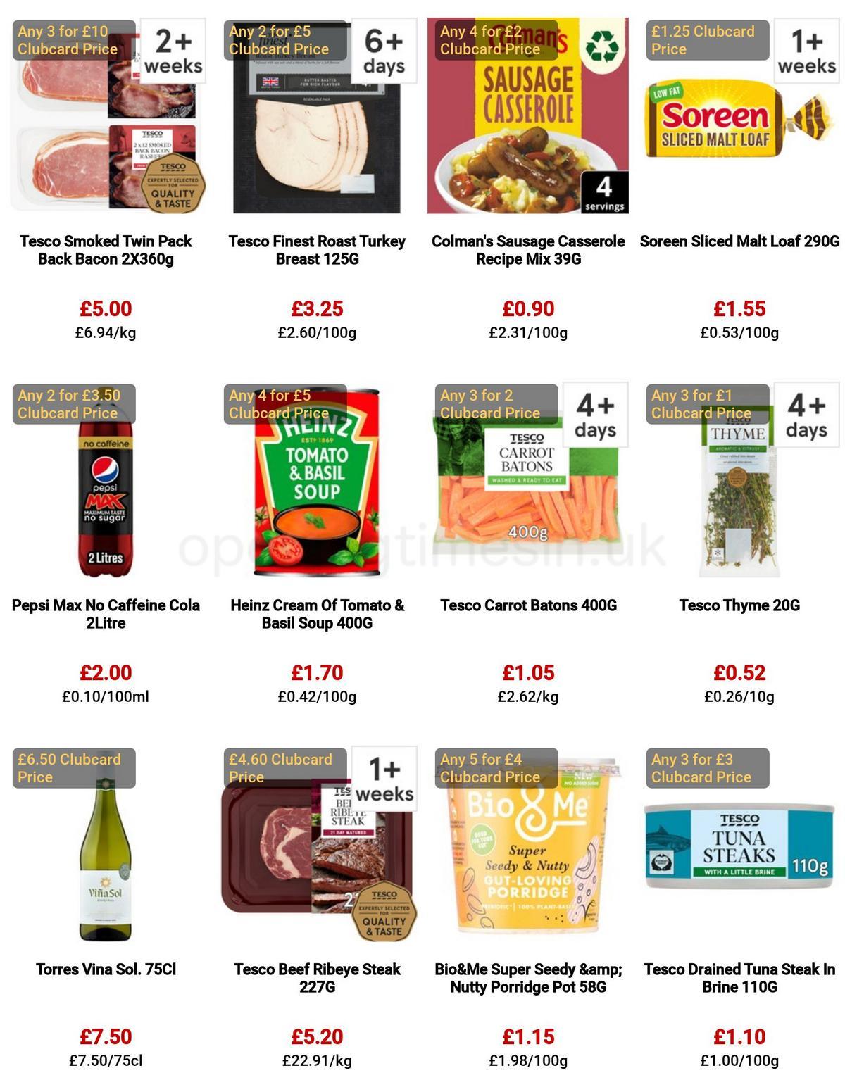 TESCO Offers from 30 March