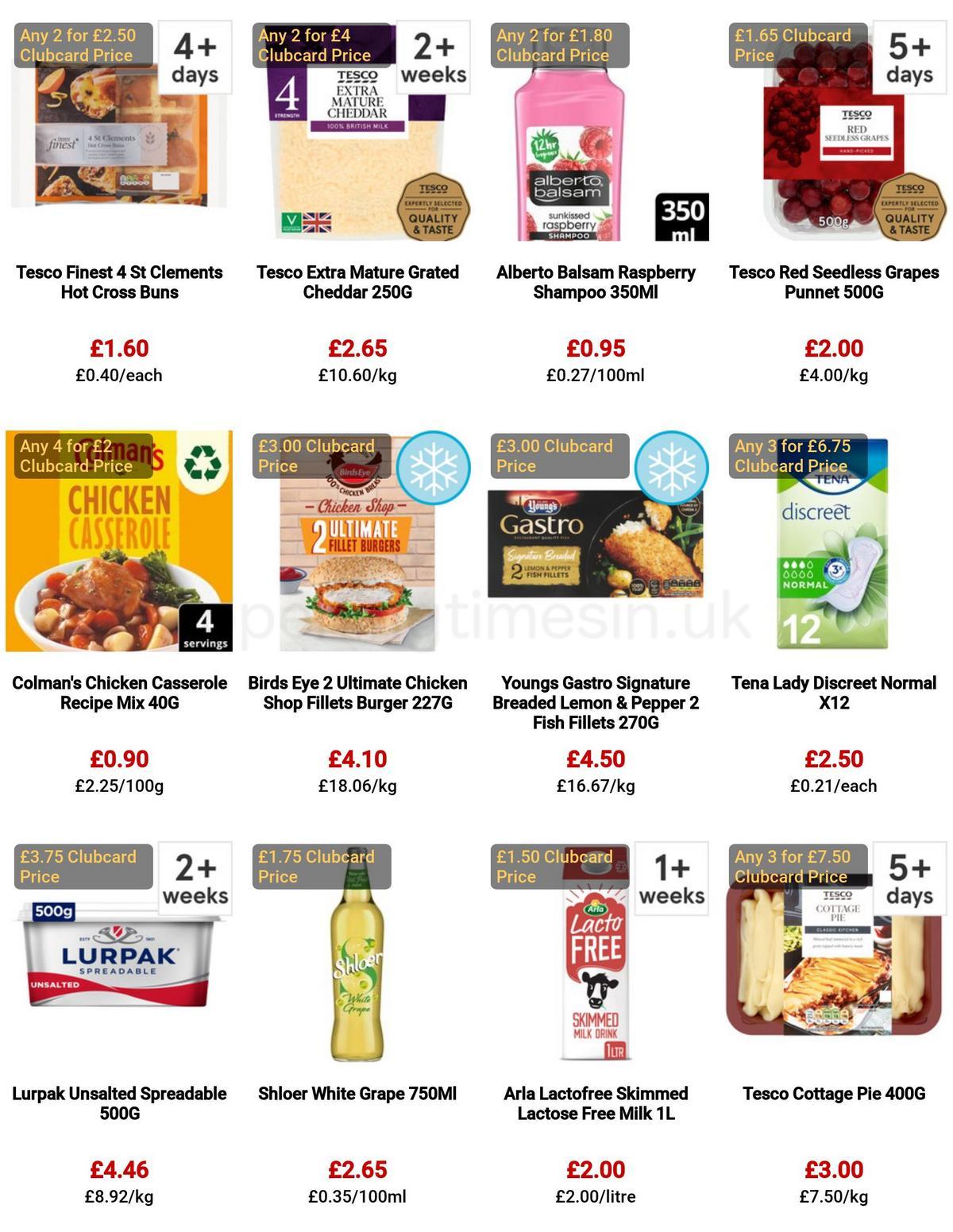TESCO Offers from 30 March