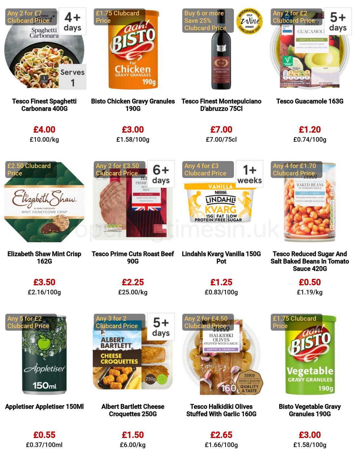TESCO Offers from 30 March