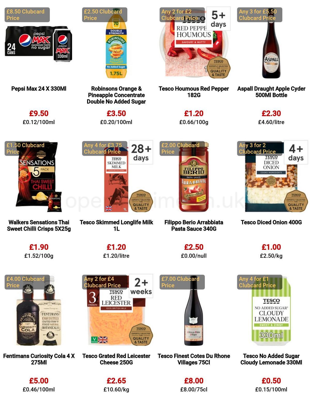 TESCO Offers from 30 March