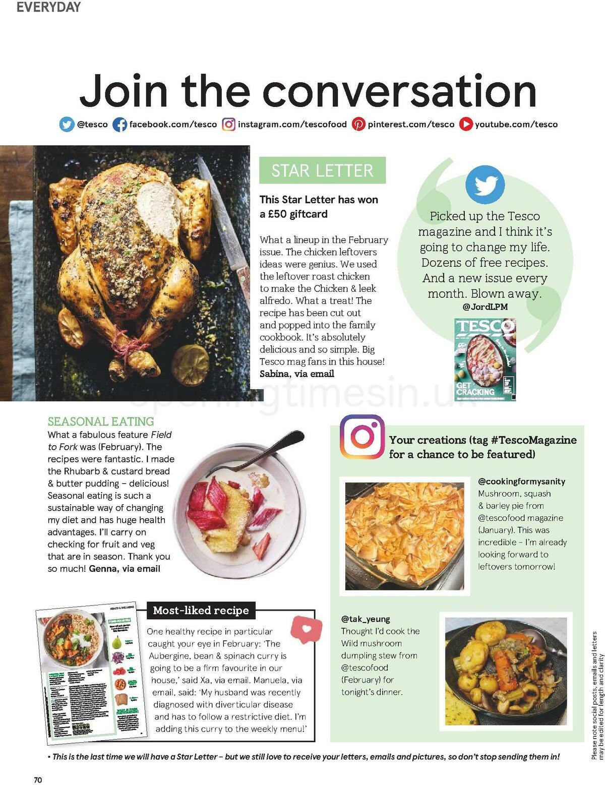 TESCO Magazine April Offers from 1 April