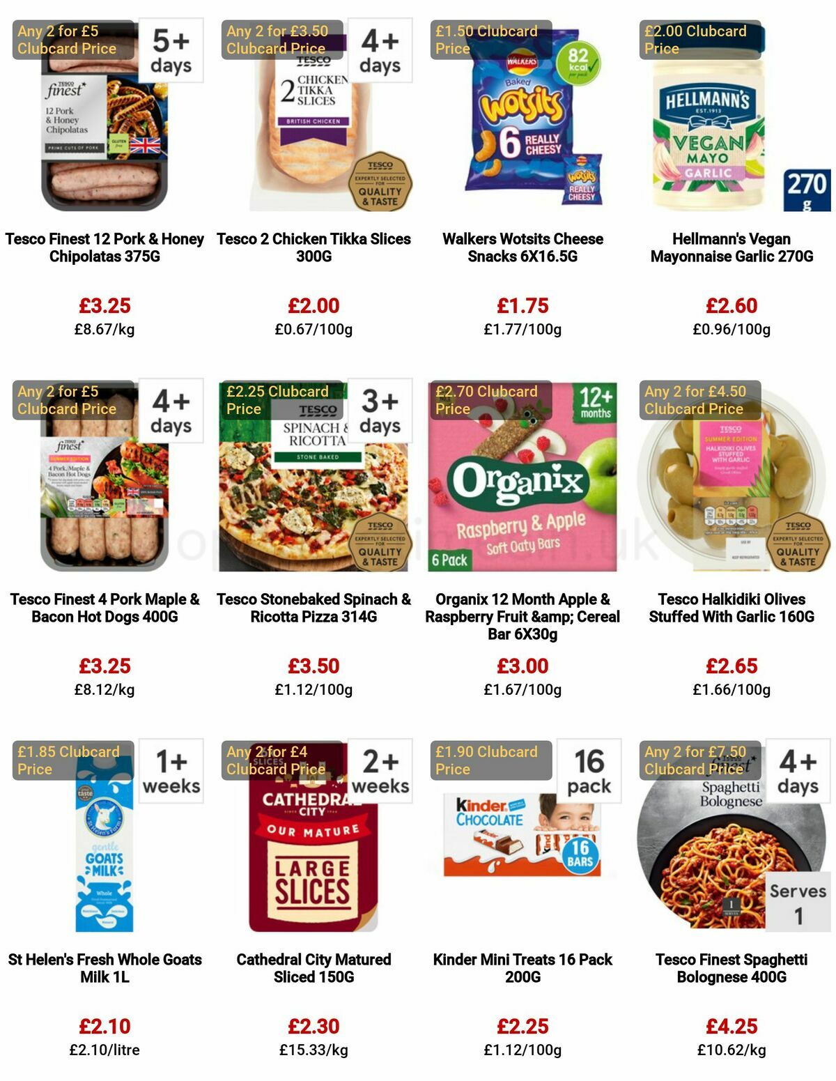 TESCO Offers from 27 April