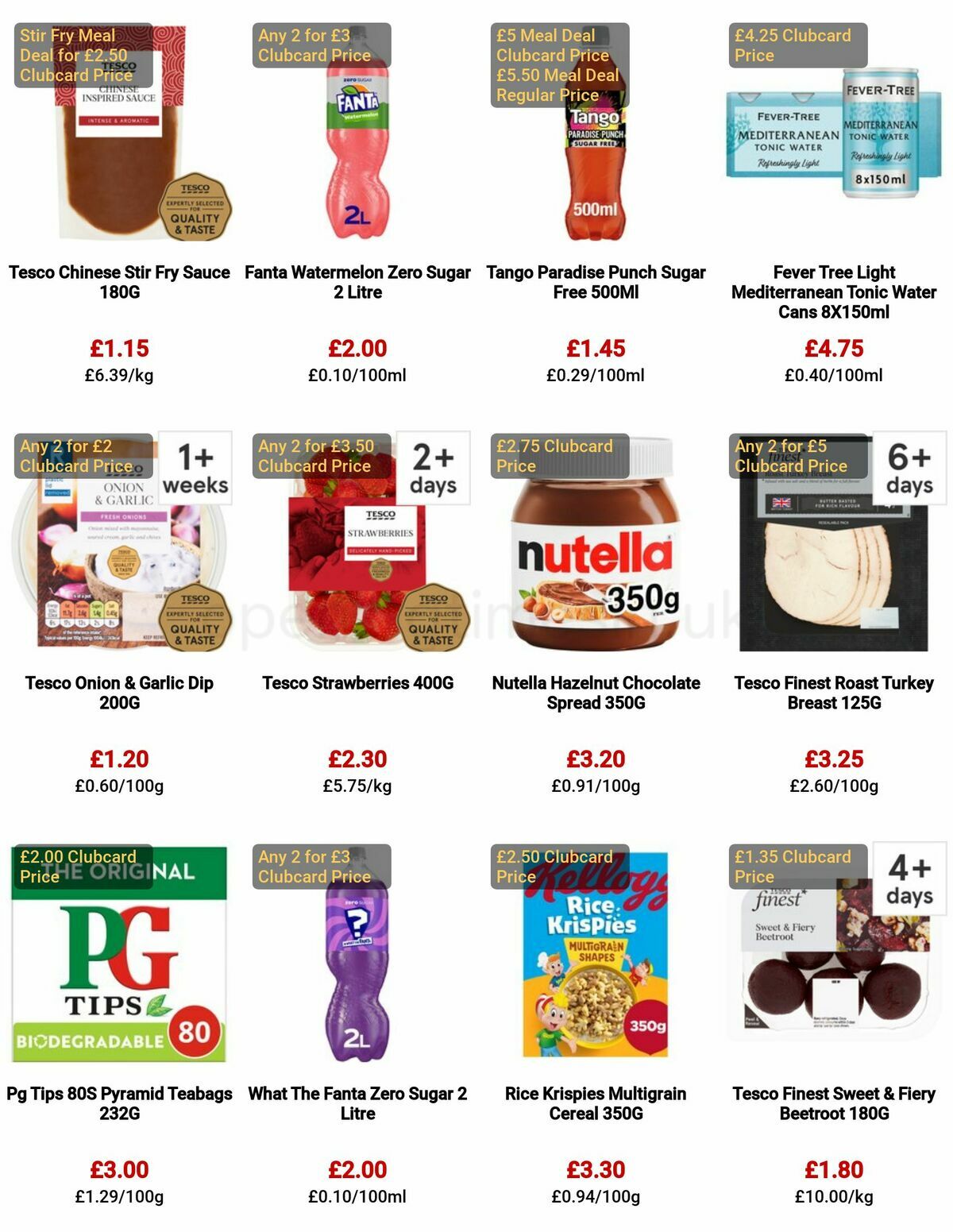 TESCO Offers from 27 April