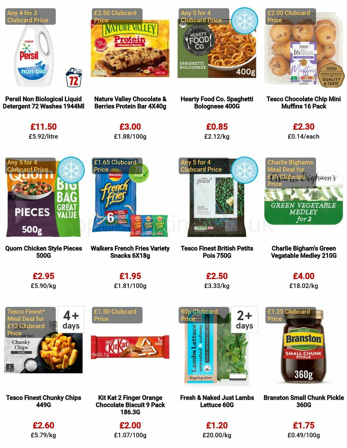 TESCO Offers from 25 May
