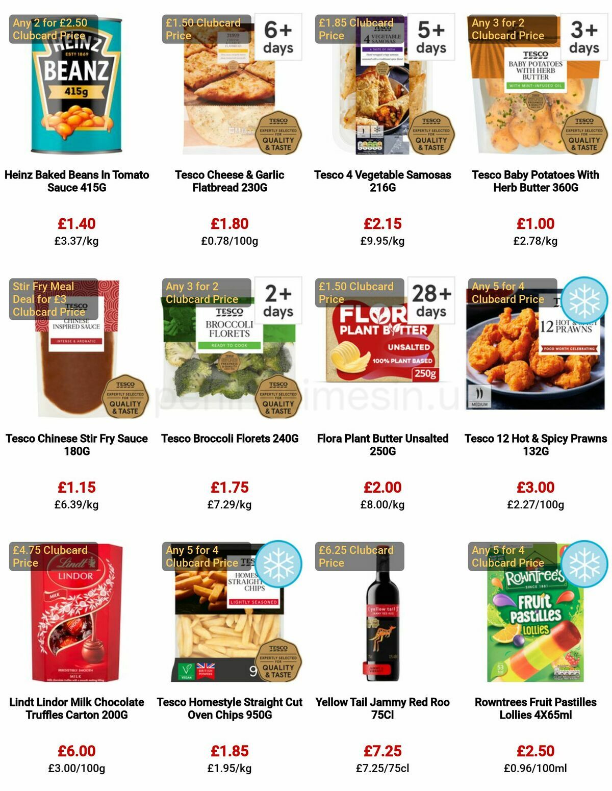TESCO Offers from 25 May