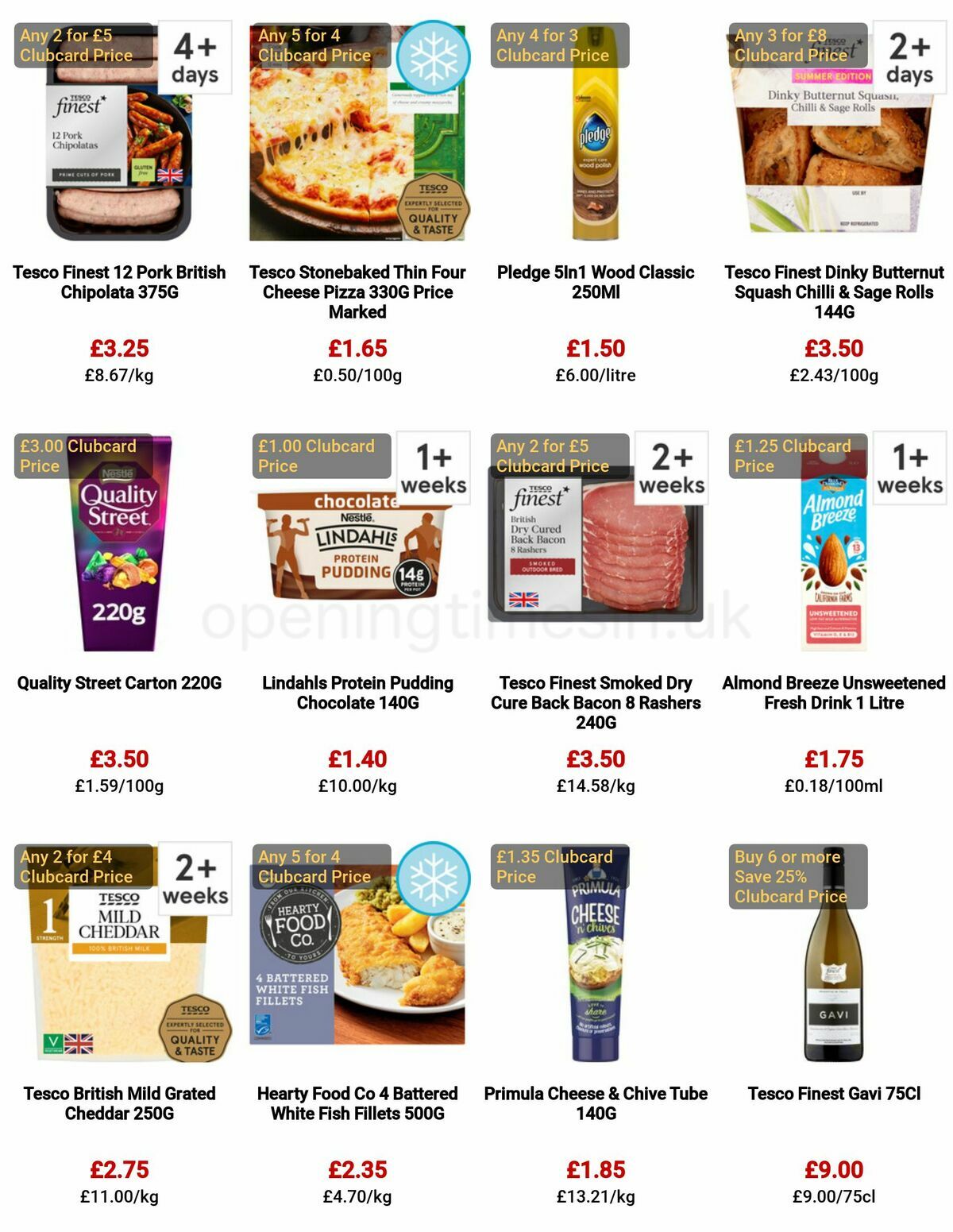 TESCO Offers from 25 May