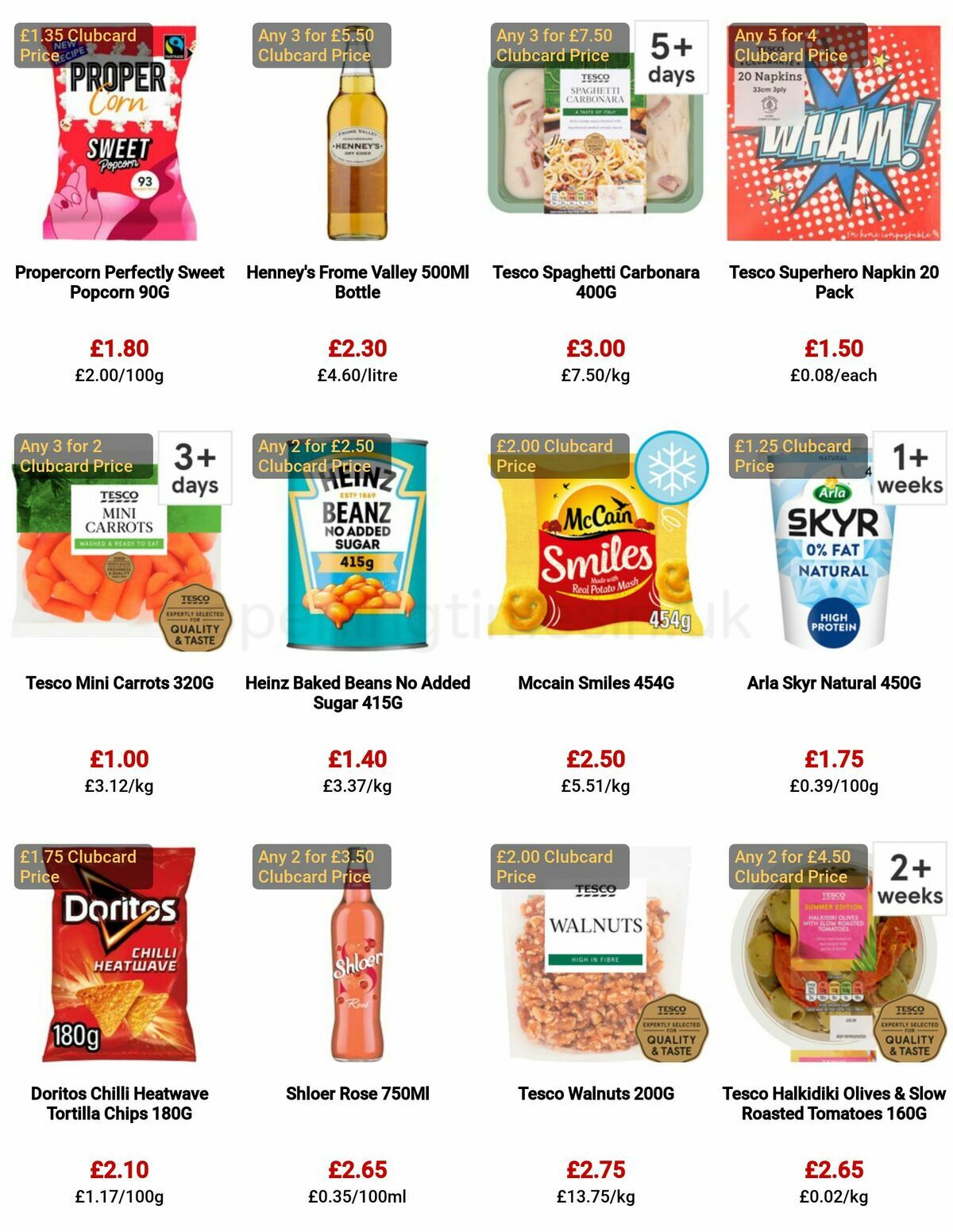 TESCO Offers from 8 June