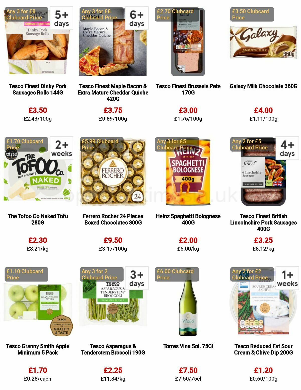 TESCO Offers from 8 June